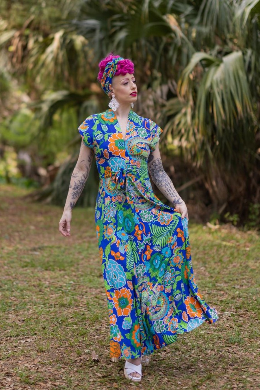 Clearance Seaside Gown-Dragon Flower