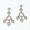 Online De Luxe Crackle Glass Circle Earrings