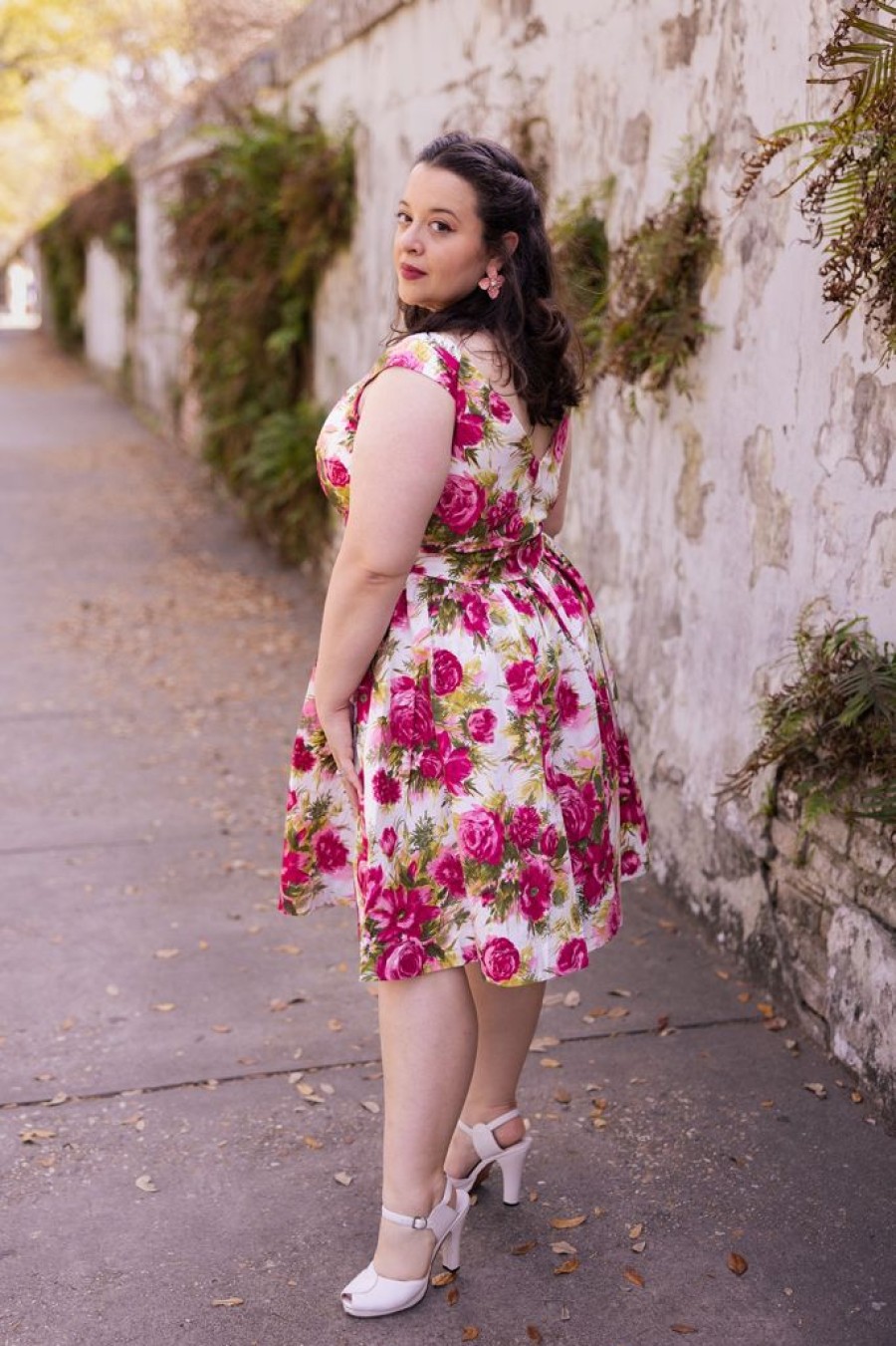 Hot Eva Marie Dress-Pleasant Street Floral-Sale