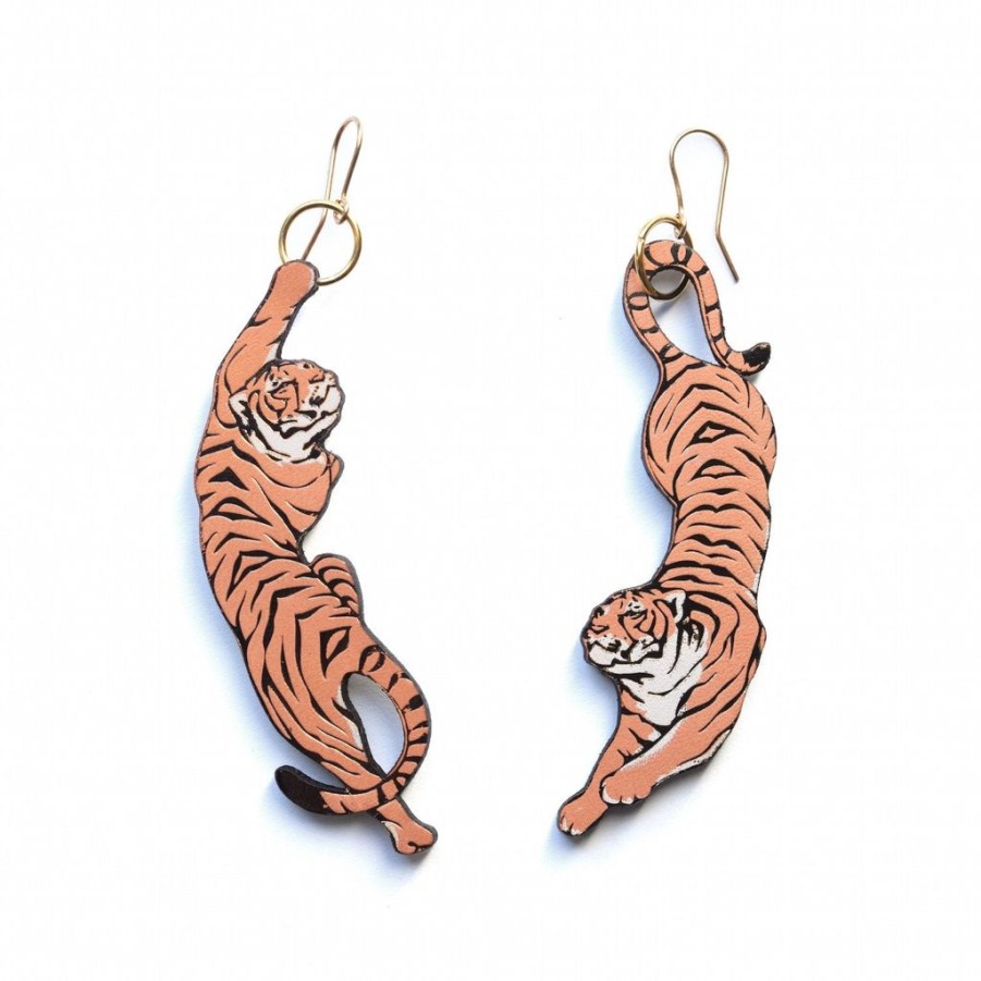 Online Rosita Bonita Leaping Tiger Earrings