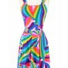 Hot Lucky Aloha Dress-Rainbow Bright