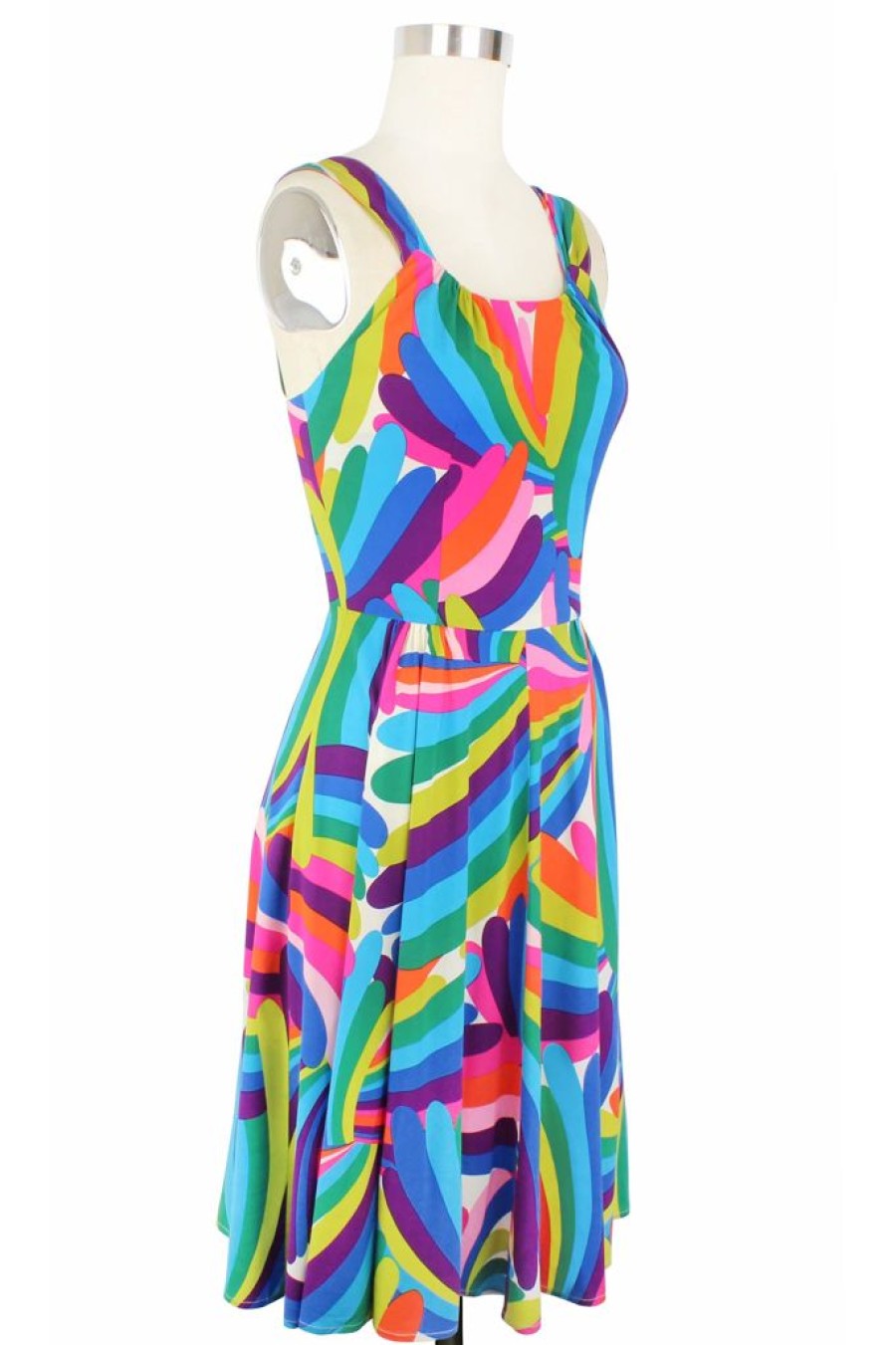 Hot Lucky Aloha Dress-Rainbow Bright