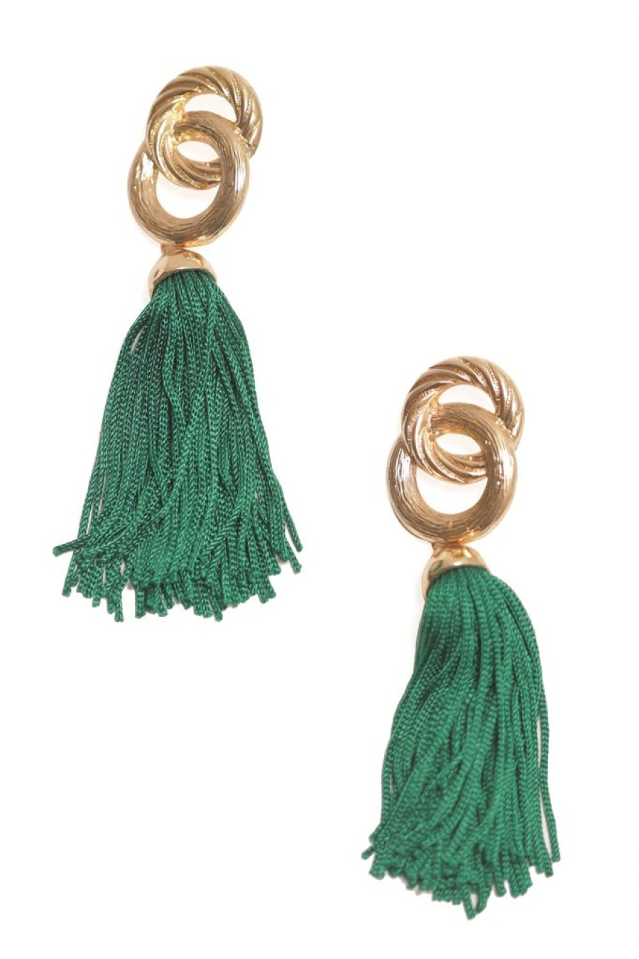 New 80S Lady Tassel Earrings