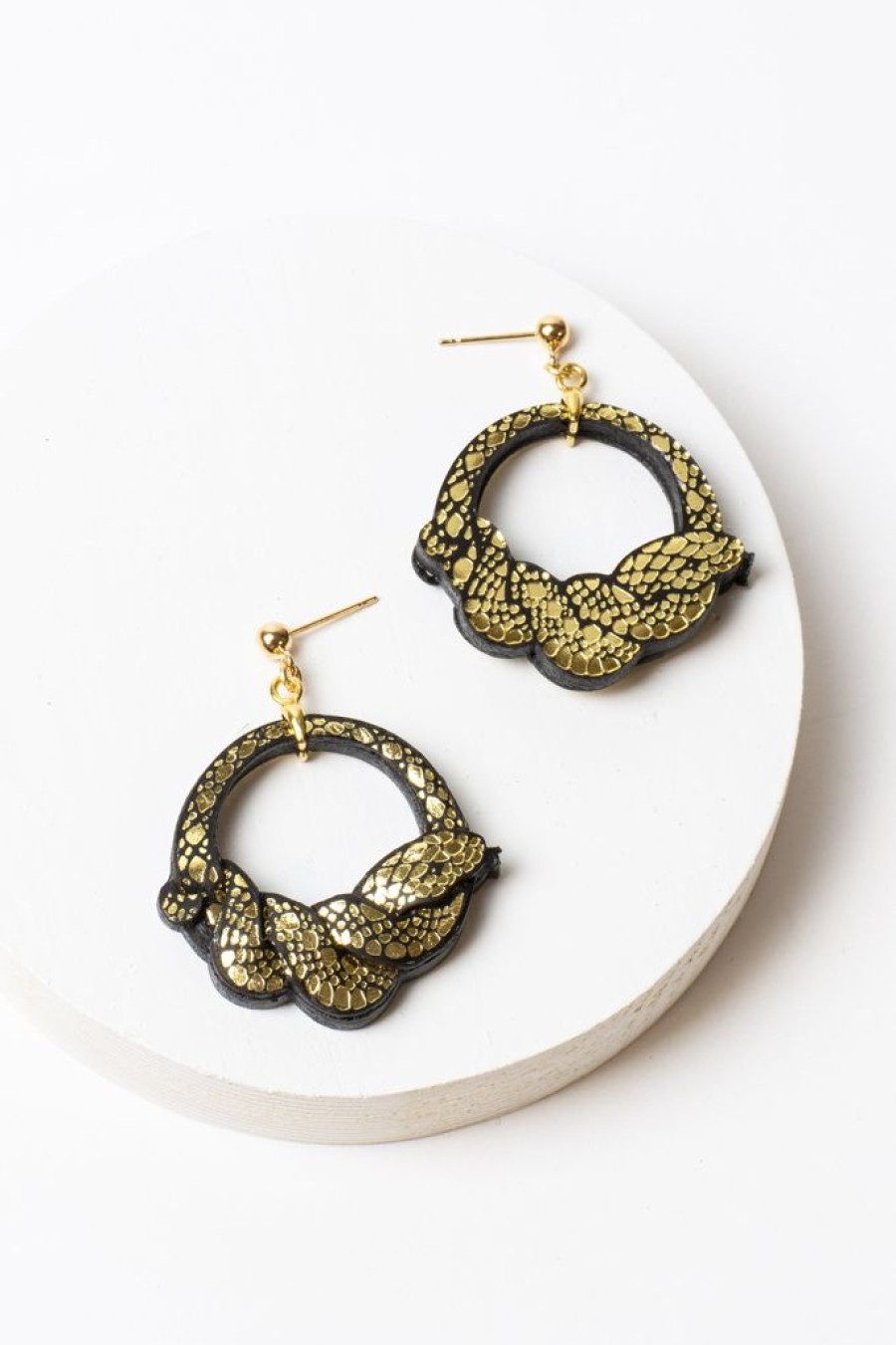 Hot Rosita Bonita Ouroboros Hoop Earrings