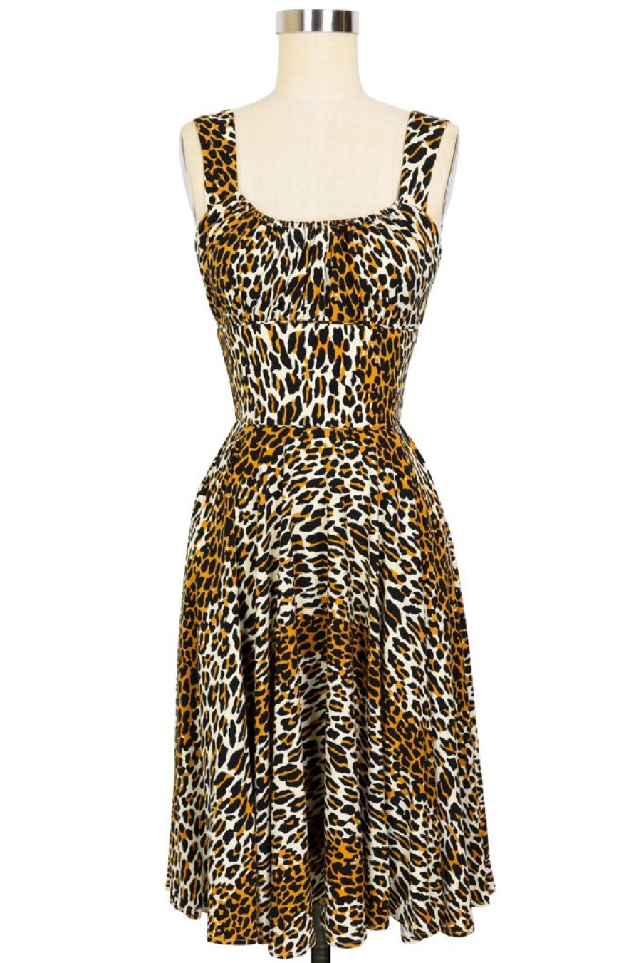 Hot Norma Jean Circle Dress-50'S Leopard