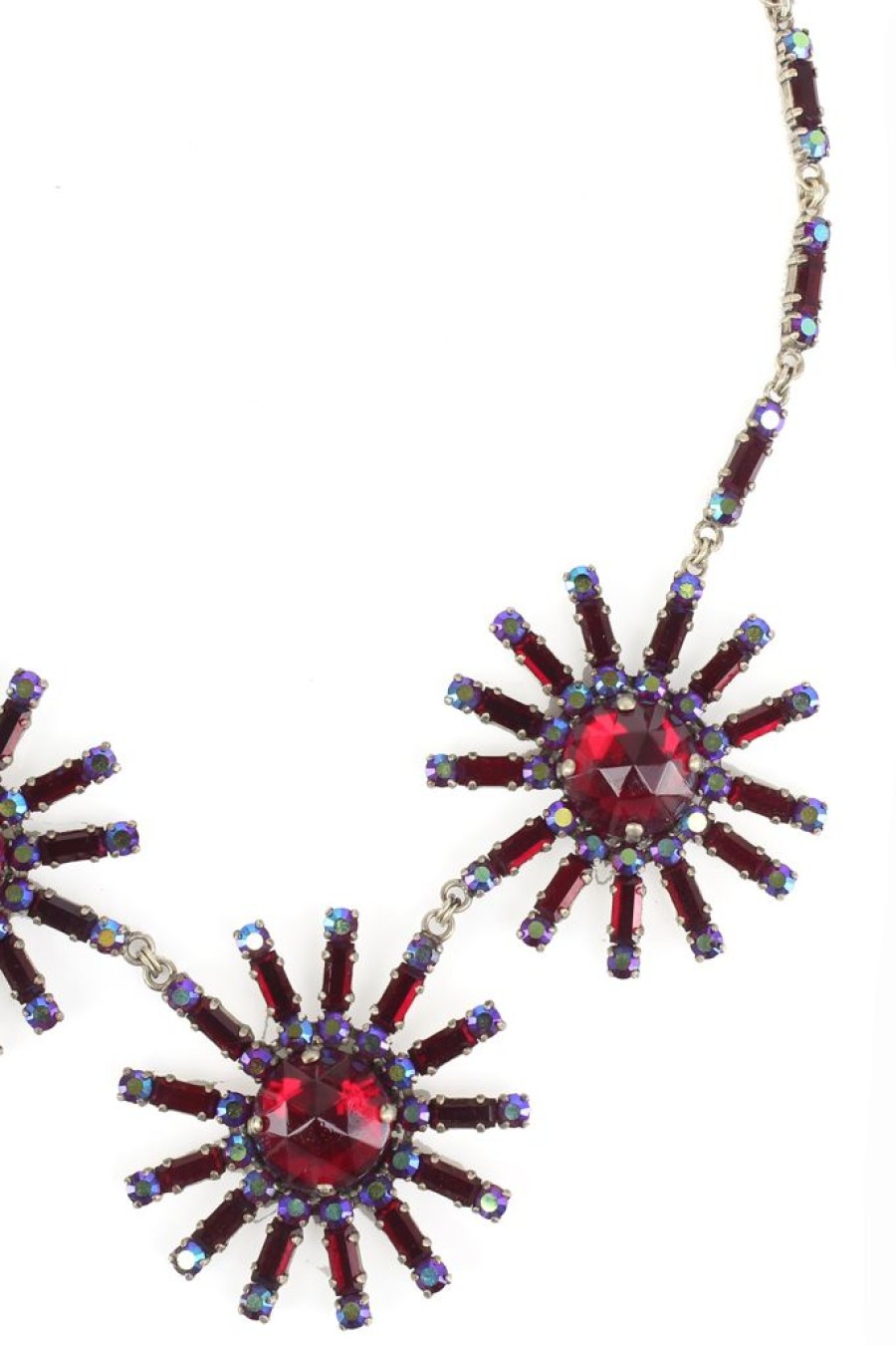 Hot De Luxe Starburst Red Necklace