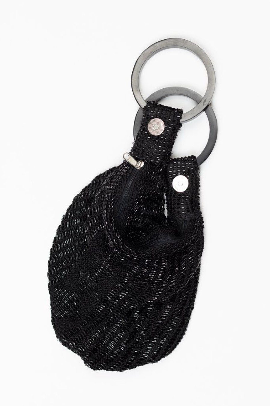 Clearance Rd Beaded Ring Pouch Wristlet