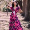 New Ingenue Long Dress-Polka Dot Rose