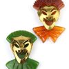 New Bakelite Estate -Theater Clown Mask Dress Clips