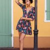 Best Deep Cut Babydoll Romper-Curious Corsage