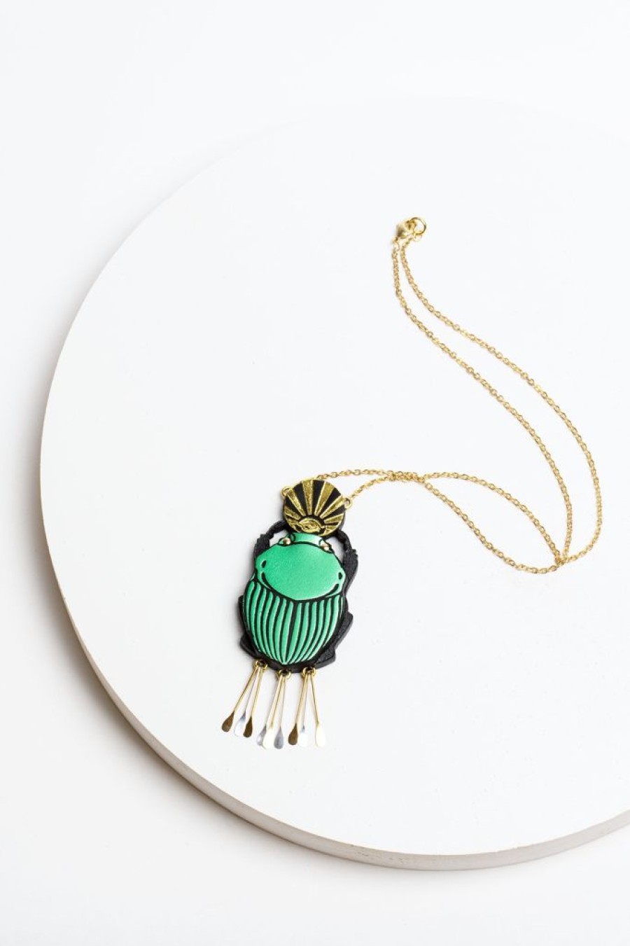 Wholesale Rosita Bonita Scarab Pendant Necklace