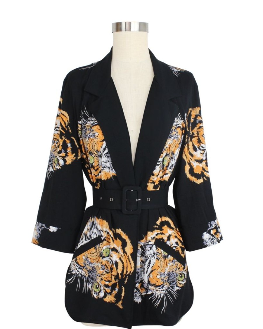 Clearance Heather Blazer-Tigers Eye