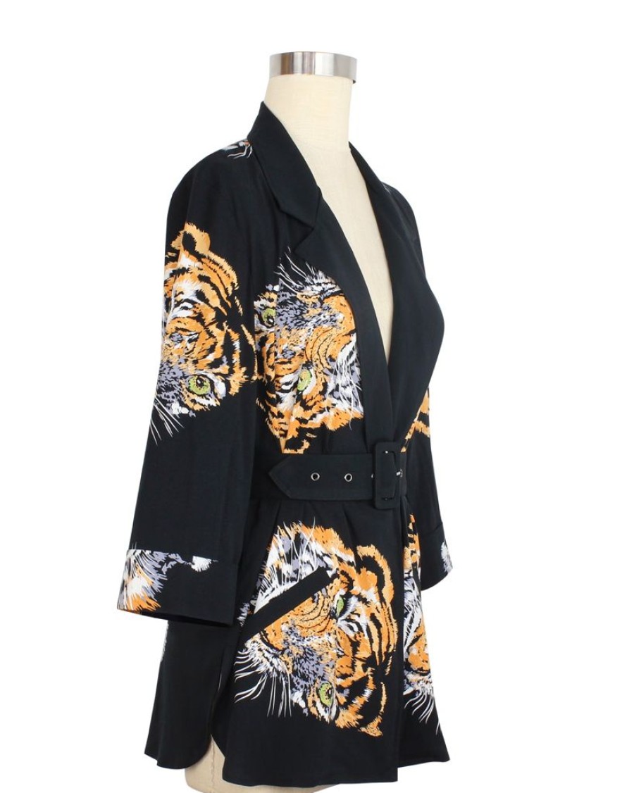 Clearance Heather Blazer-Tigers Eye