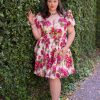 New Puff Sleeve Lizzie Dress-Pleasant Street Floral