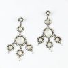 New De Luxe Crackle Glass Circle Earrings