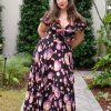 Wholesale Puff Sleeve L'Amour Long Dress-Bubbles