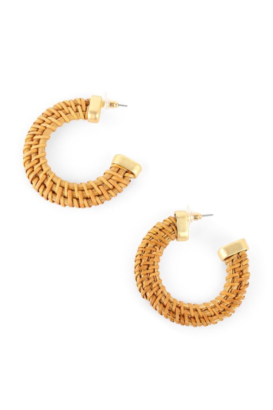 Best Woven Rattan Hoop Earrings