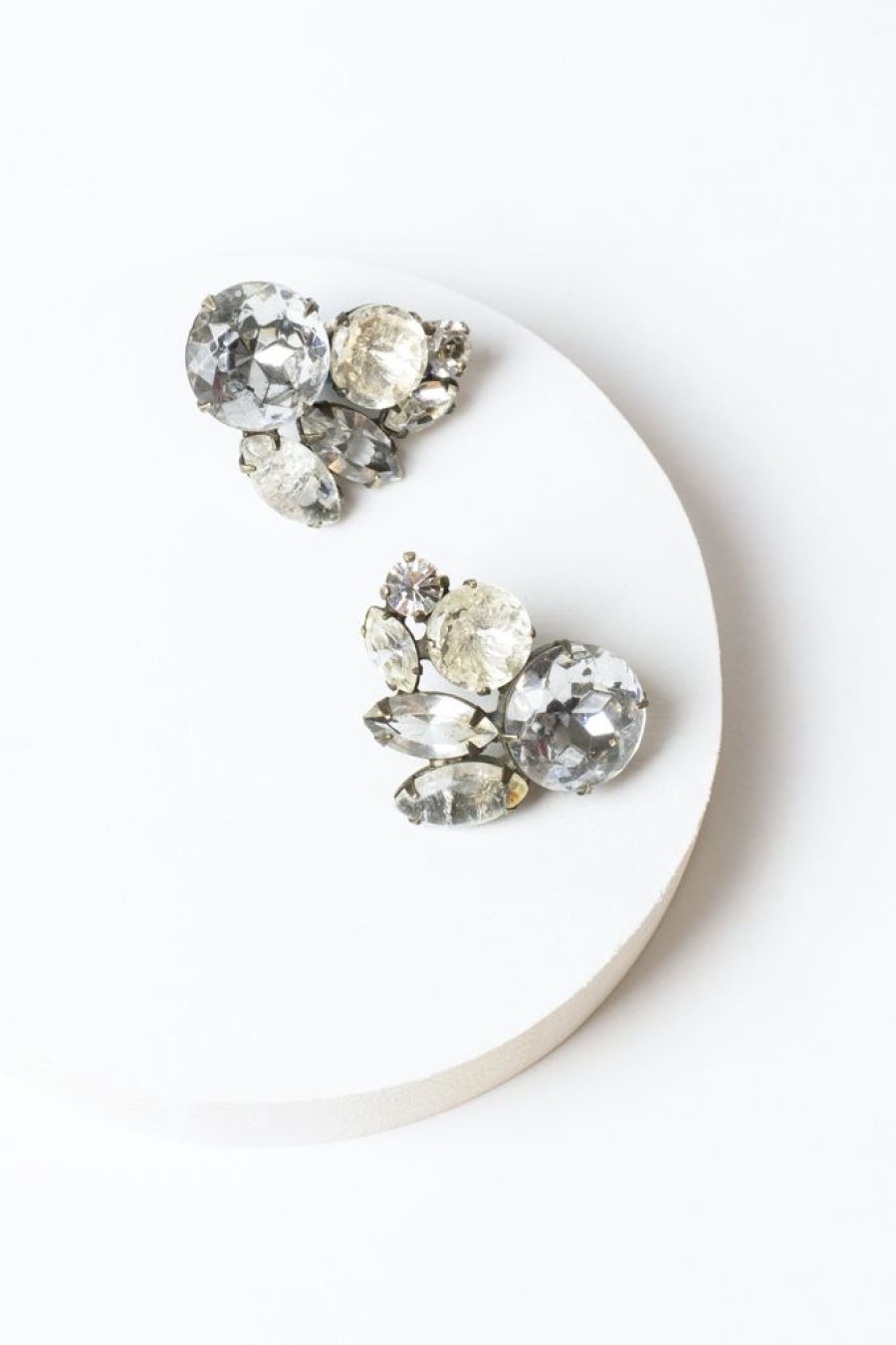 Clearance De Luxe Gem Cluster Earrings