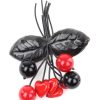 Online Carved Leaf W/ Cherries Brooch