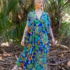 Hot Liz Caftan-Dragon Flower