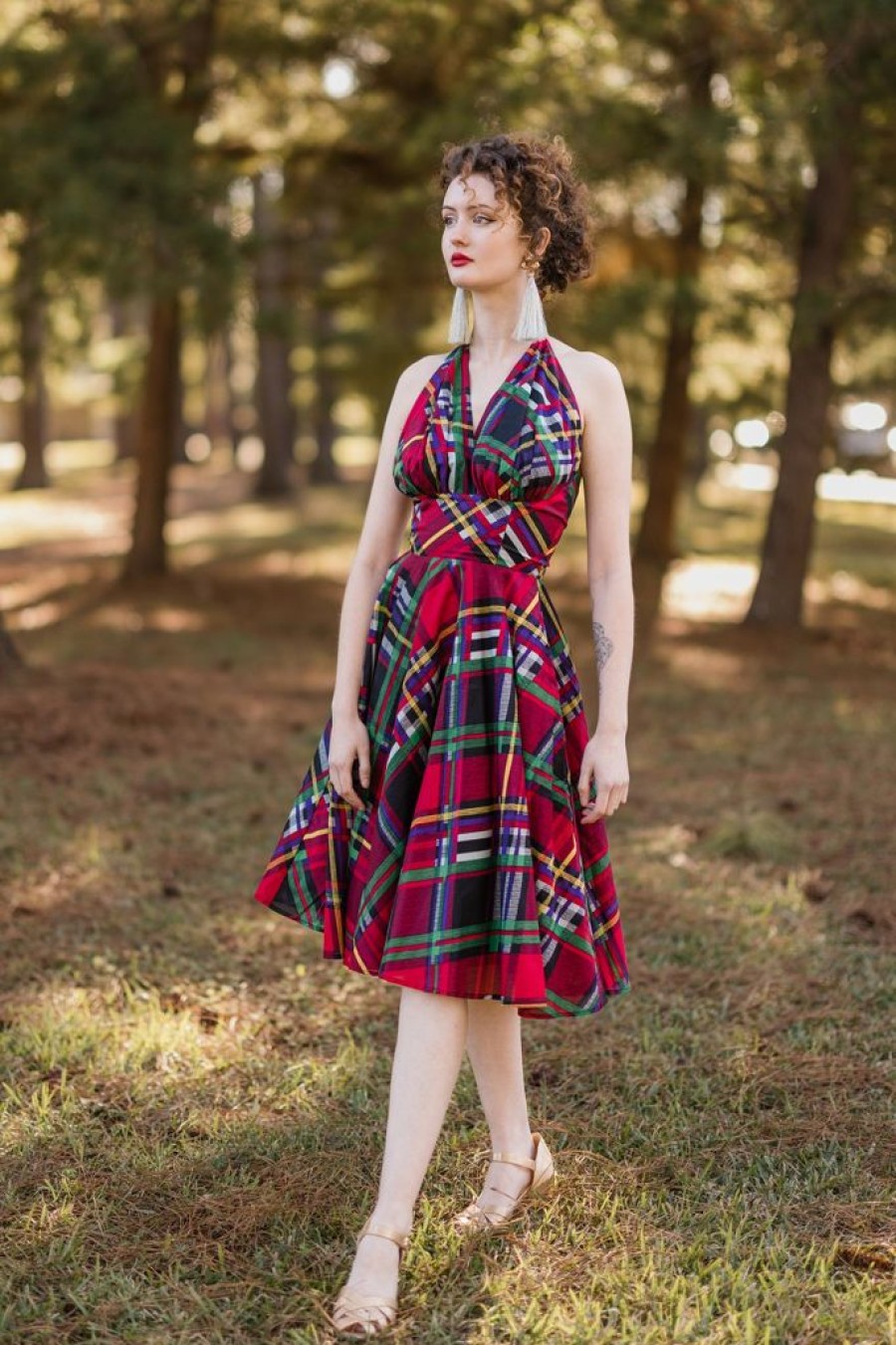 Online Country Club Dress-Mad Plaid