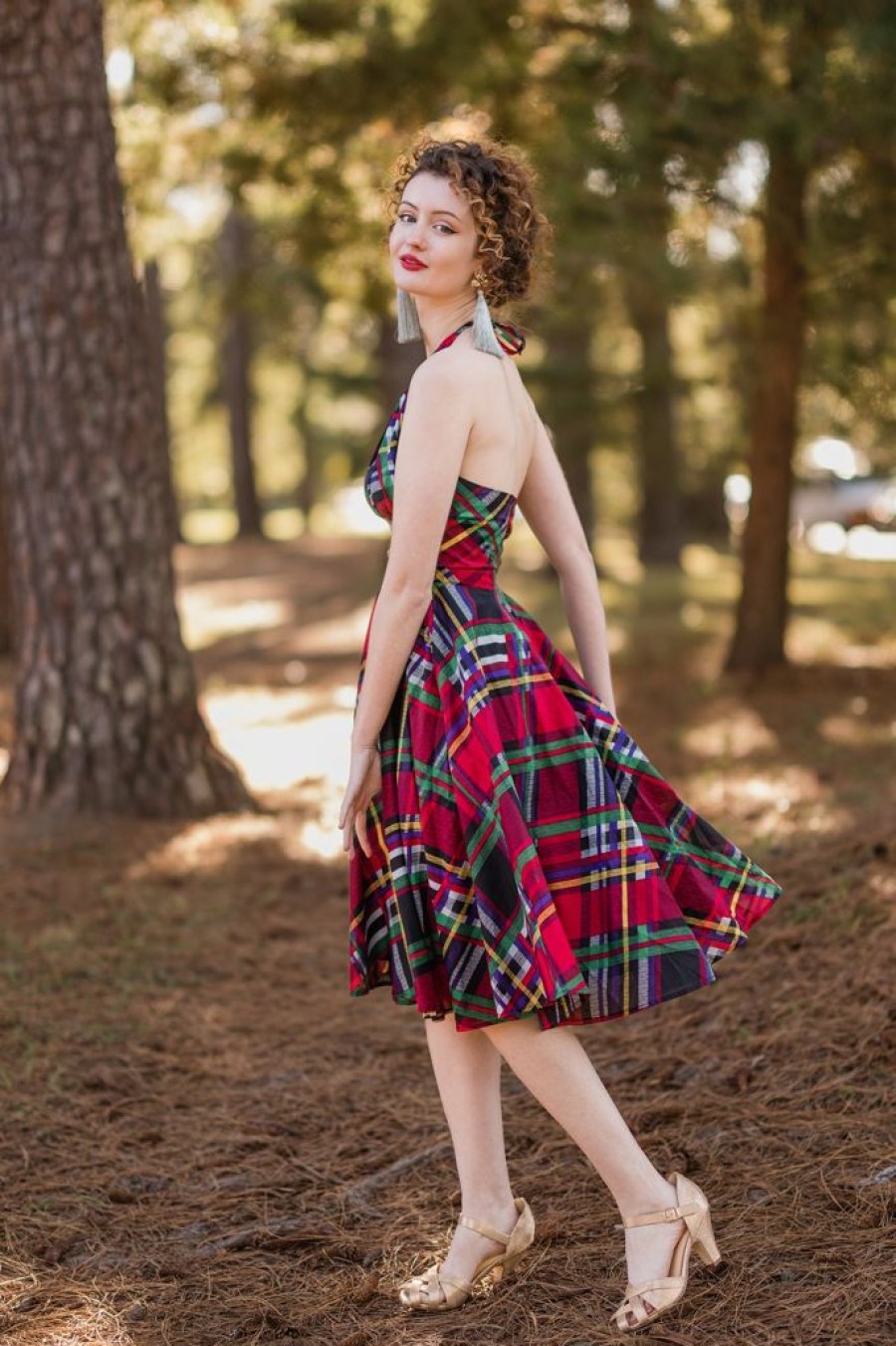 Online Country Club Dress-Mad Plaid