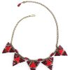 Hot De Luxe Triangles Cluster Necklace