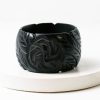 Clearance Rose Carved Faux Bakelite Bangle