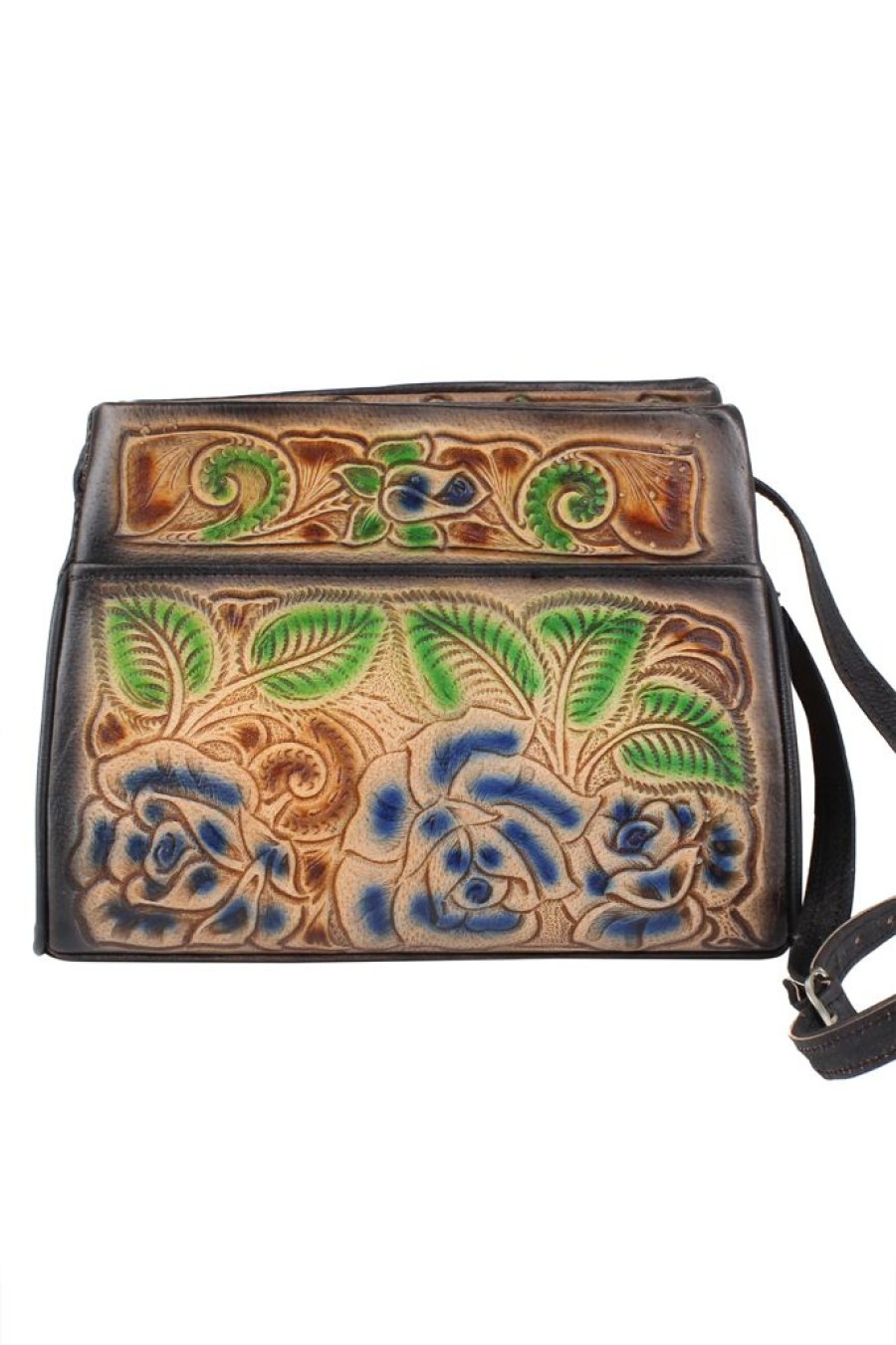 Clearance Mexil Hand Tooled Leather Purse