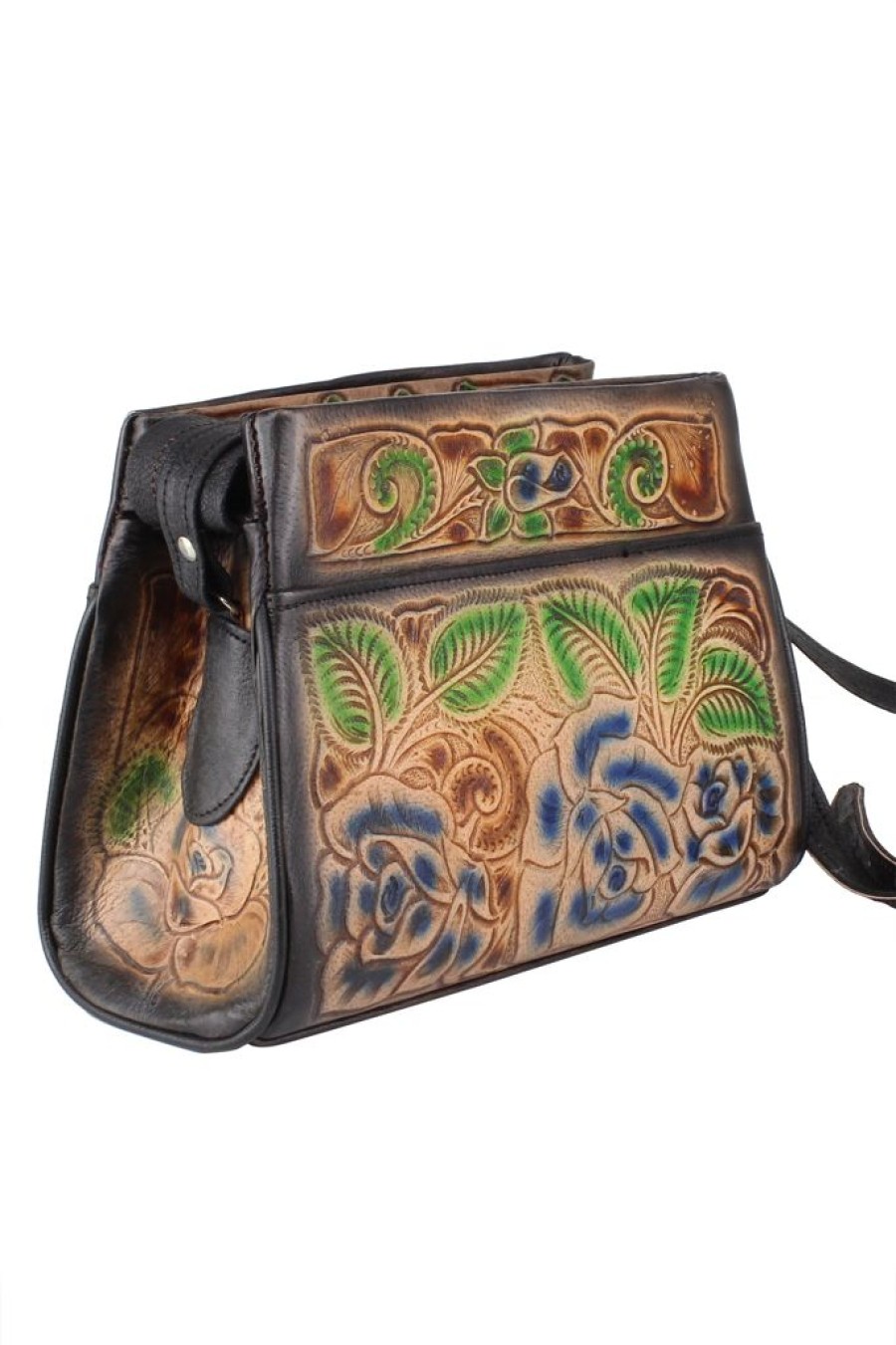 Clearance Mexil Hand Tooled Leather Purse