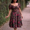 Online Puff Sleeve L'Amour Dress-Fairytale Rose