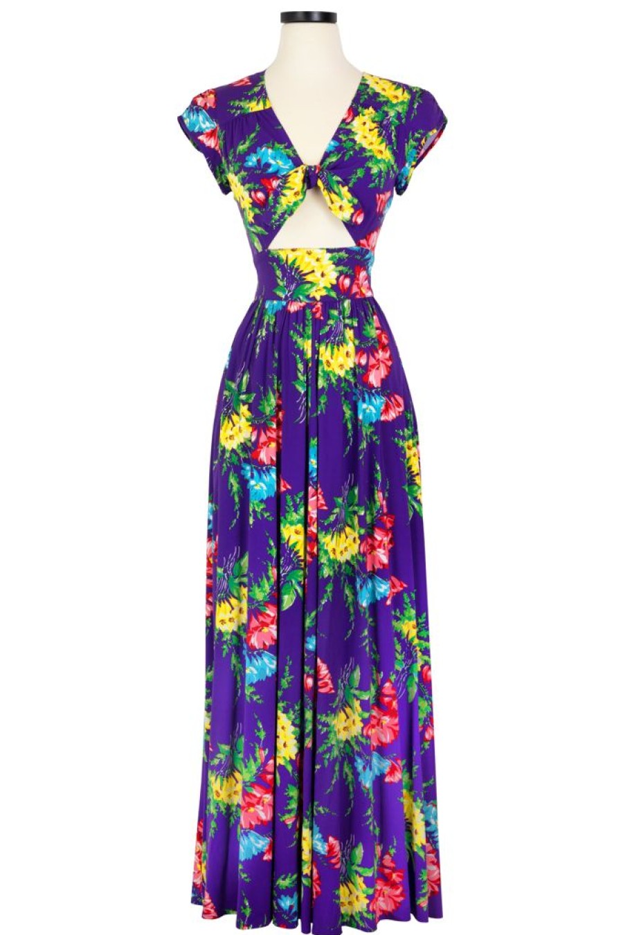 Best Peek A Boo Tie Dress-Bold Bouquet