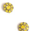 Hot De Luxe Citron Round Earrings