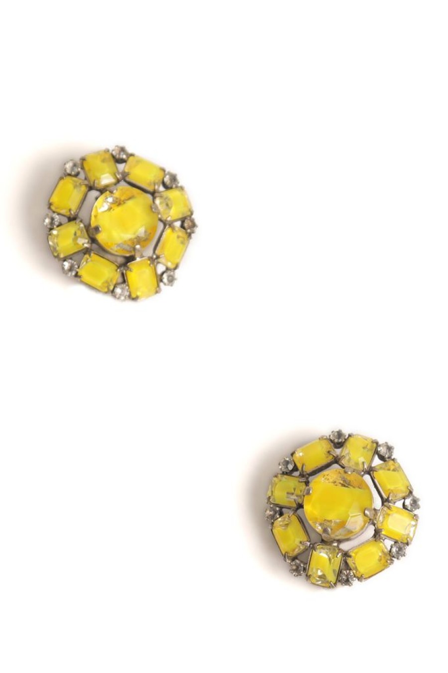 Hot De Luxe Citron Round Earrings