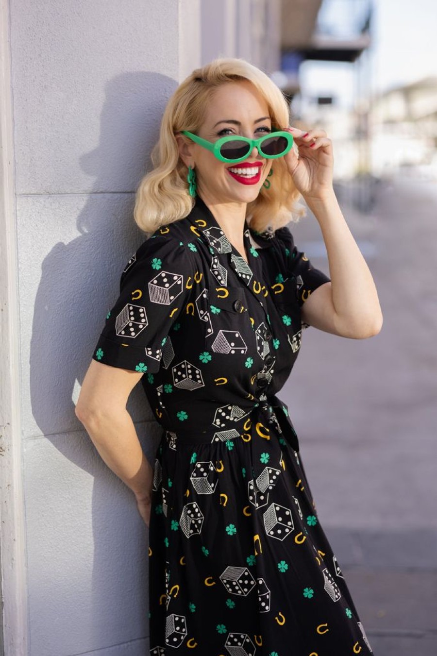 Online Pinup Pocket Top-Lucky Charm