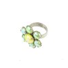 Wholesale De Luxe Vintage Stone Flower Ring