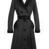 Clearance Fontaine Coat Dress-Black