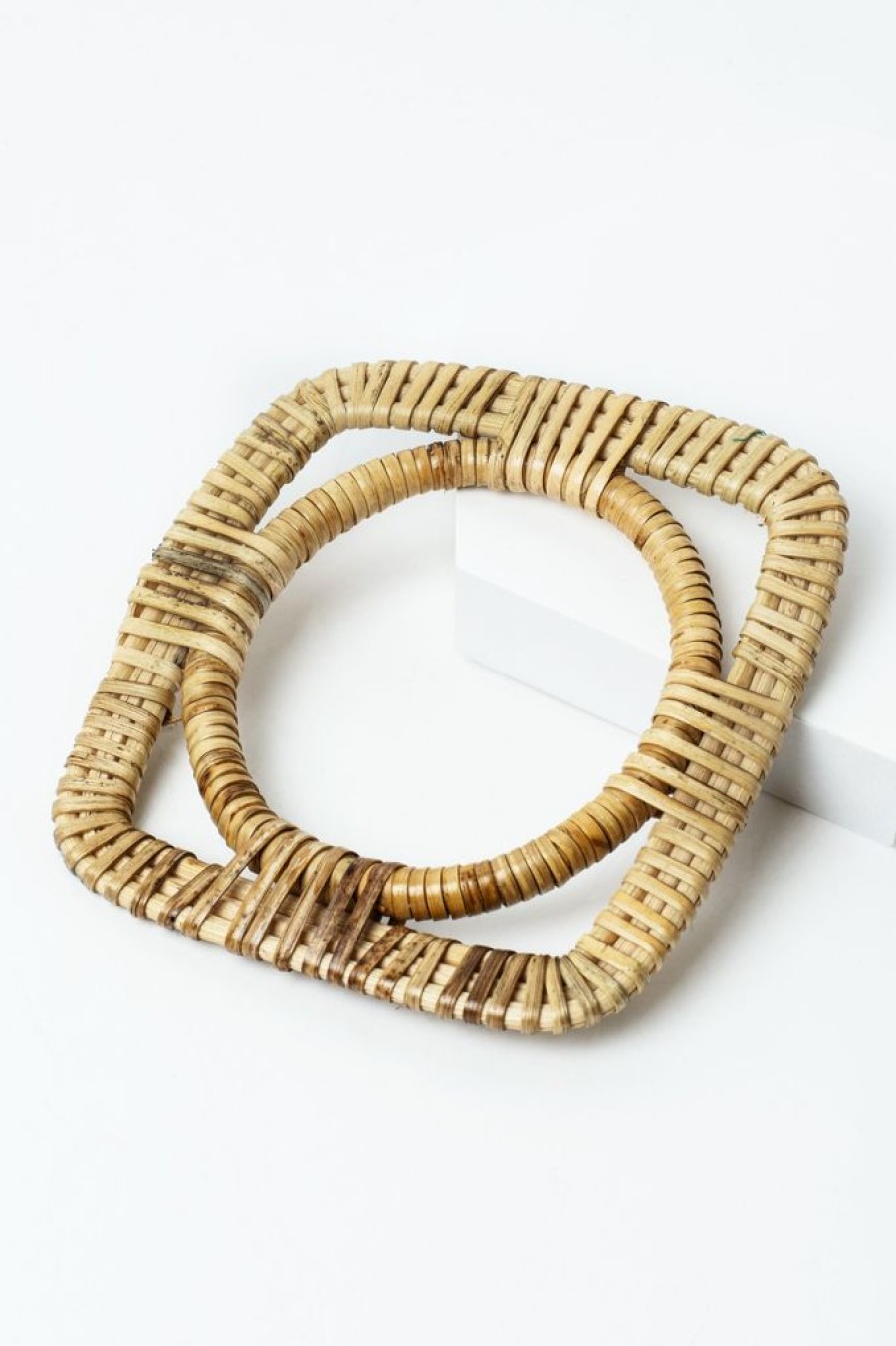 Clearance Circle In Square Rattan Bangle