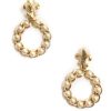 Best Yochi Fleur De Lis Pearl Earrings