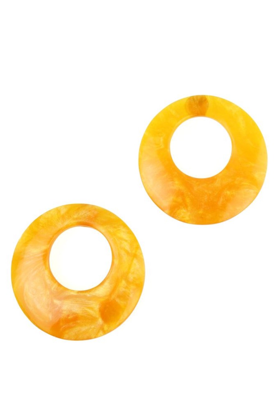 Online Butterscotch Mod Open Hoop Earrings