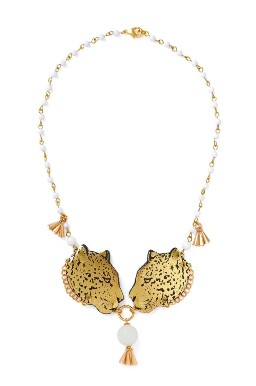 Wholesale Rosita Bonita Leopard Head Necklace