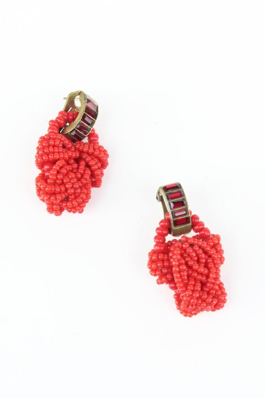 Wholesale De Luxe Seed Bead Knot Earrings