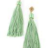 Online Thread Wrap Tassel Earrings