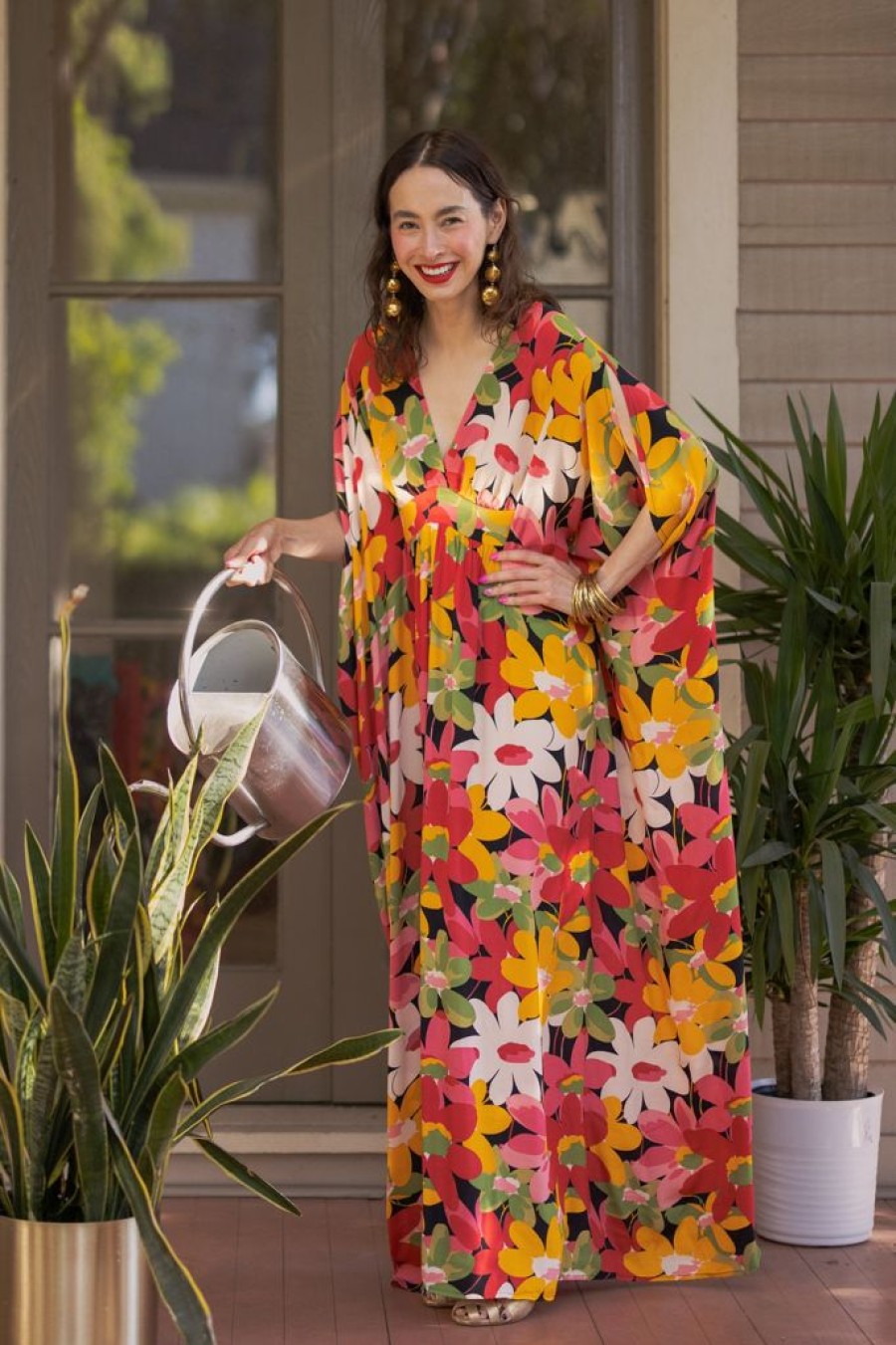 Wholesale Liz Caftan-Flower Power