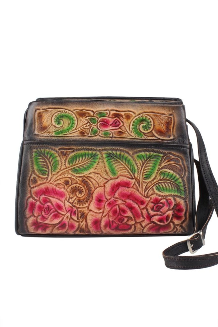 Hot Mexil Hand Tooled Leather Purse