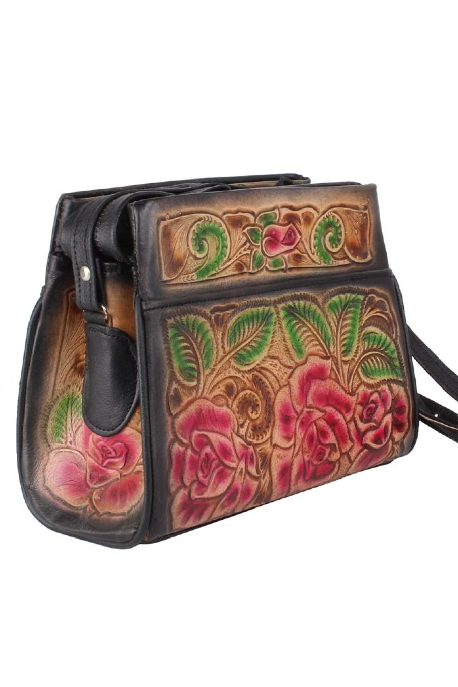 Hot Mexil Hand Tooled Leather Purse