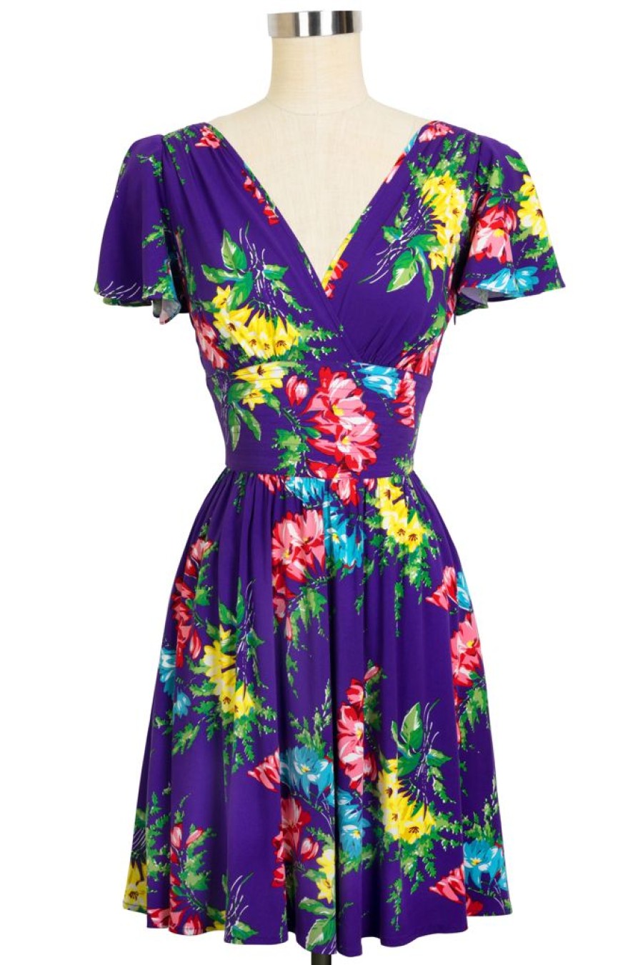 Wholesale Camilla Dress-Bold Bouquet