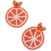 Best Beaded Orange Earrings