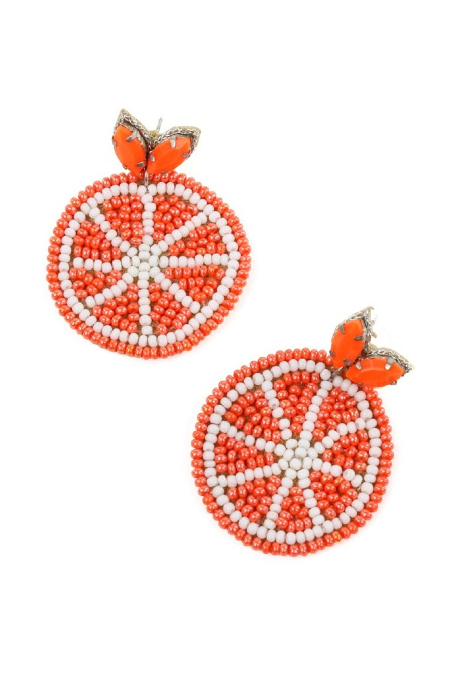 Best Beaded Orange Earrings