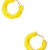 Online Flower Cluster Hoop Earrings